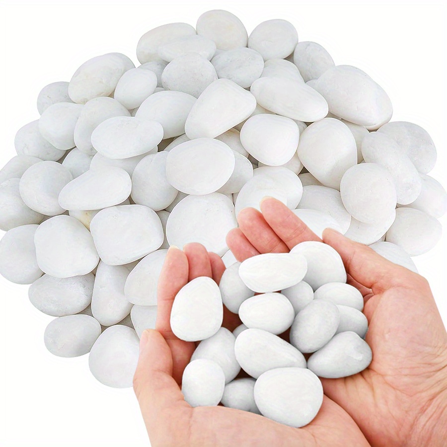 Aquarium Planted Tank - 200/400g Bianco Alto Lucido Ciottoli Naturali