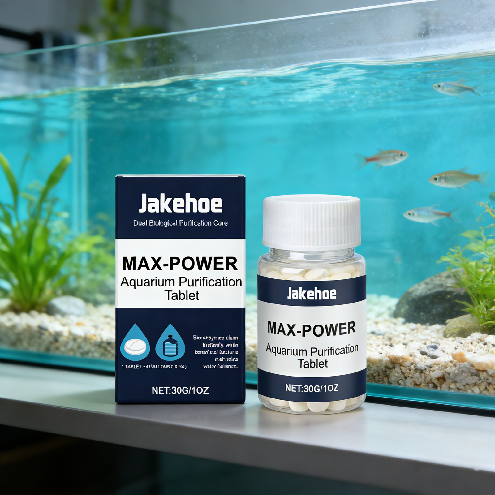 Planted Aquarium Cloudy Water - Pastiglie Rimuovi Alghe per Acquario, Controllo