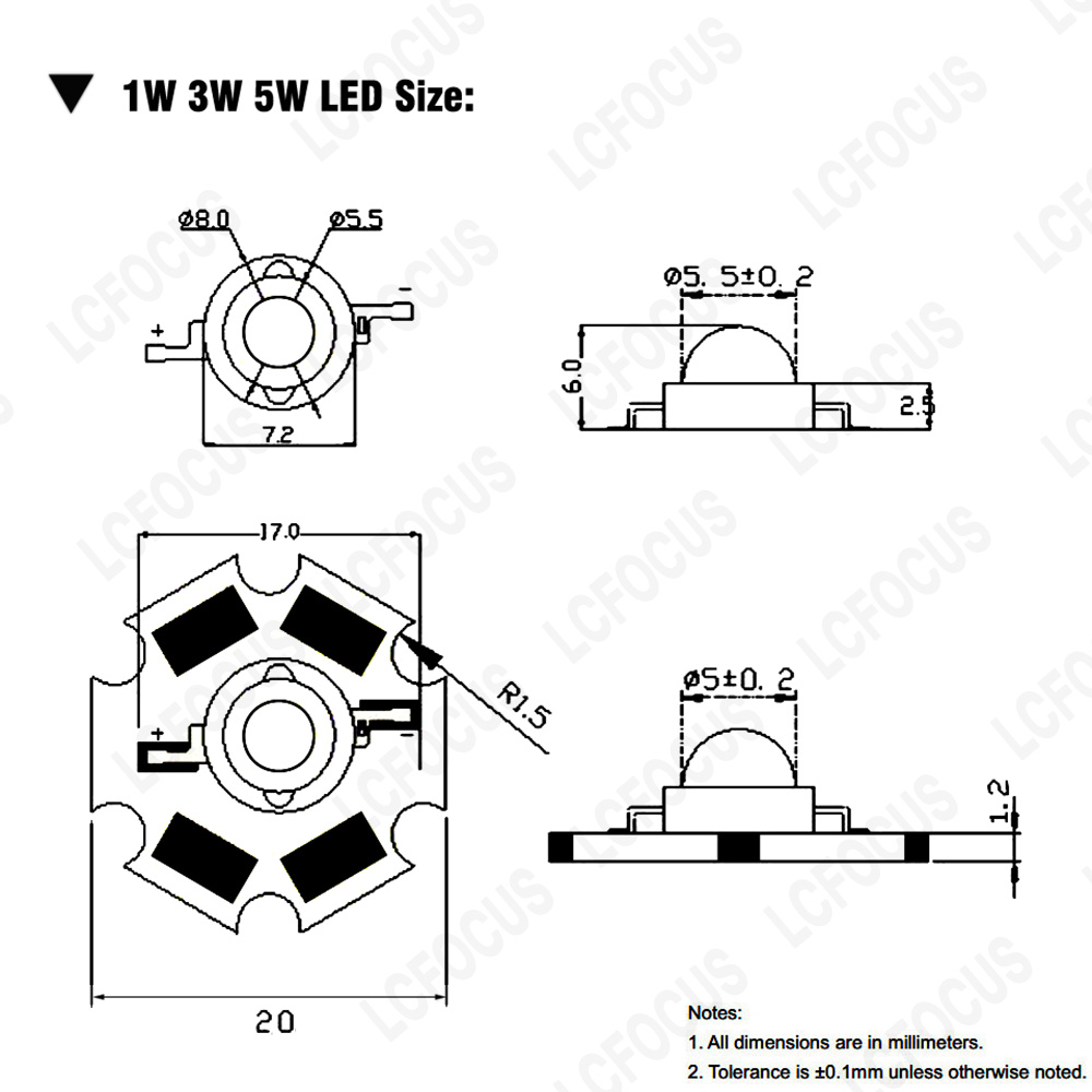 10pz 1W 3W 5W Chip LED Caldo F - Aquarium Planet recensione e prezzo