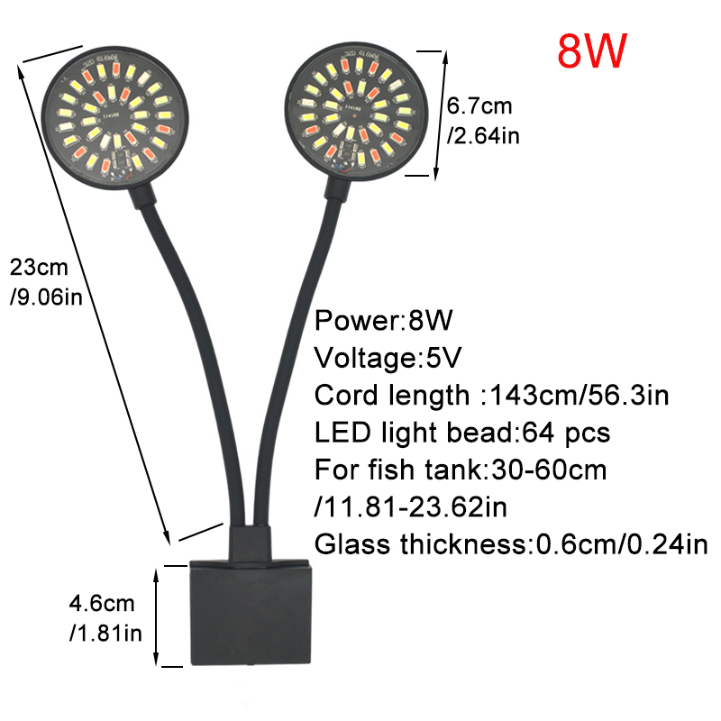 USB Acquario LED Luce per acqu - Aquarium Plant Light Spectrum recensione e prezzo